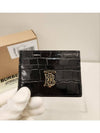 TB Embossed Logo Leather Card Wallet Black - BURBERRY - BALAAN 3