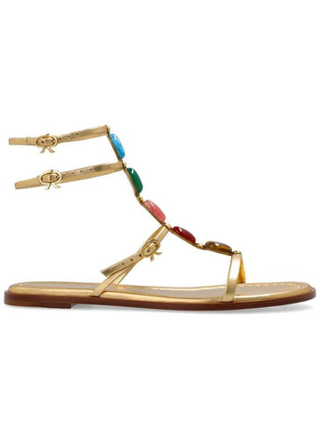 Gianvito Rossi Sandals Shanti, Women's, Gold - GIANVITO ROSSI - BALAAN 1