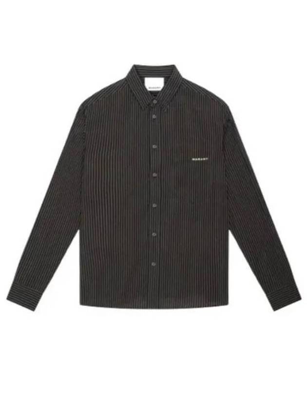 Jasolo Striped Long Sleeve Shirt Black - ISABEL MARANT - BALAAN 2