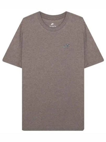 NSW Sustainability Club Cotton Short Sleeve T-Shirt Brown - NIKE - BALAAN 2