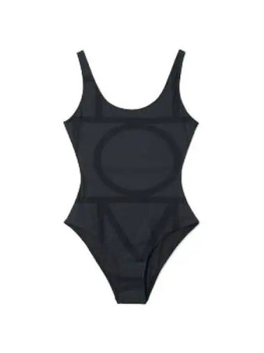 monogram swimsuit black - TOTEME - BALAAN 1