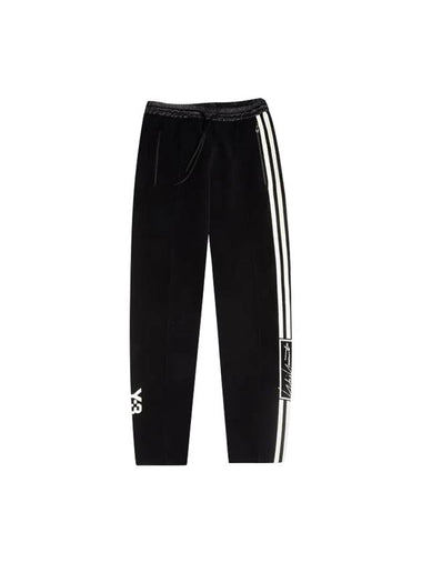 Signed Logo Striped Track Pants Black - Y-3 - BALAAN 1