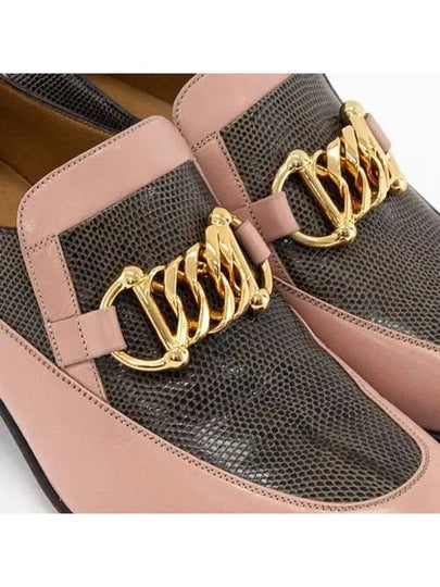 Men s Chain Lizard Loafer Shoes UK Size Rose 585860 1D040 - GUCCI - BALAAN 2