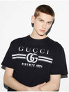 Cotton Print Short Sleeve T-Shirt Black - GUCCI - BALAAN 7