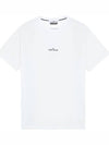 Tricromia Three Print Cotton Jersey T-Shirt White - STONE ISLAND - BALAAN 2