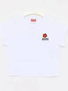 BOKE Flower Crest Embroidered Micro T-Shirt FE52TS0914SO 01 B0010988869 - KENZO - BALAAN 4