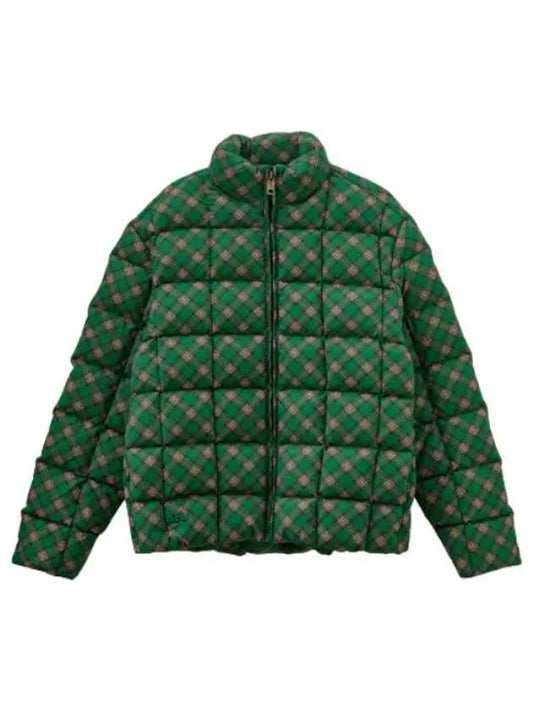 Check pattern quilted padding green short - ERL - BALAAN 1
