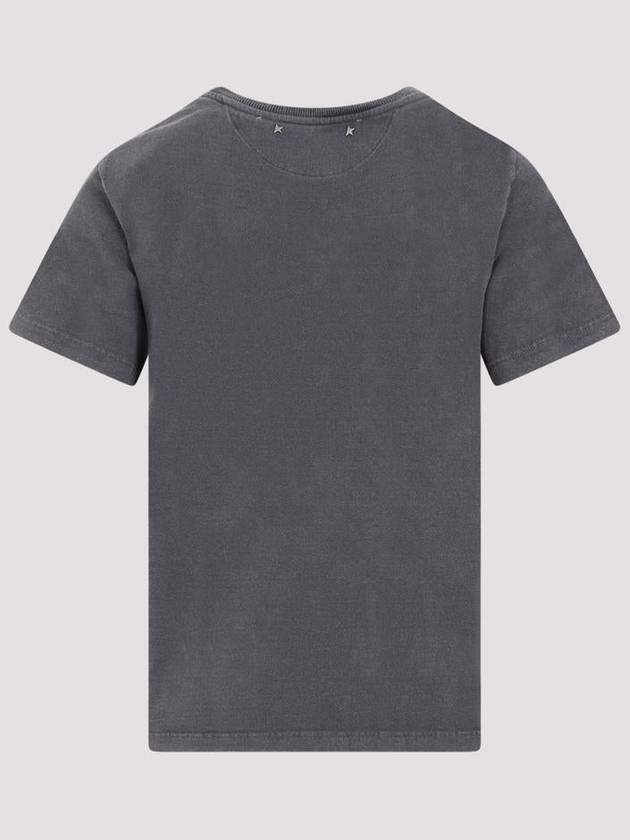 Distressed Slim-Fit Short Sleeve T-Shirt Grey - GOLDEN GOOSE - BALAAN 3