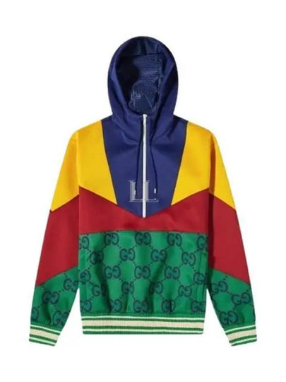 GG Supreme Color Block Hoodie - GUCCI - BALAAN 2