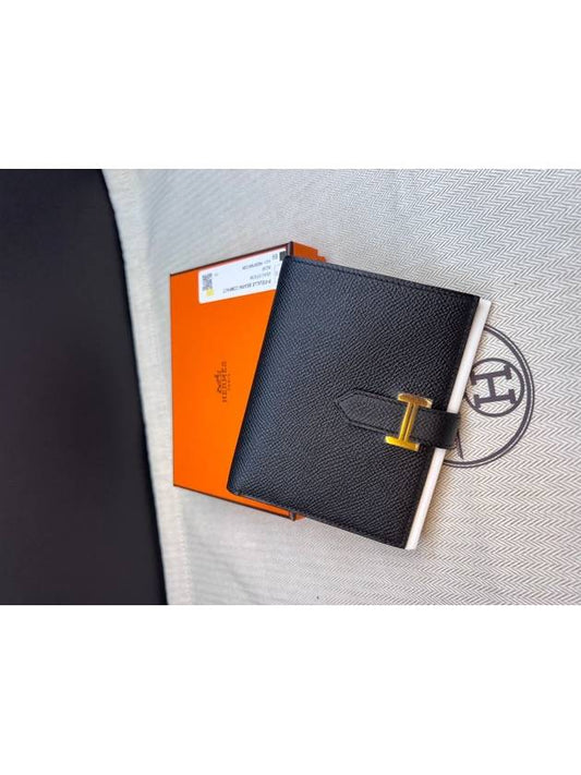 Bearn Compact Half Wallet Black - HERMES - BALAAN 2