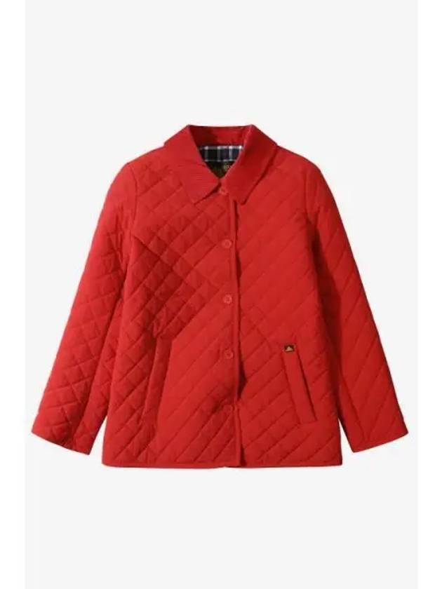 LE MONT ST MICHEL Women Padded Classic Jacket Red - LE MONDE BERYL - BALAAN 1