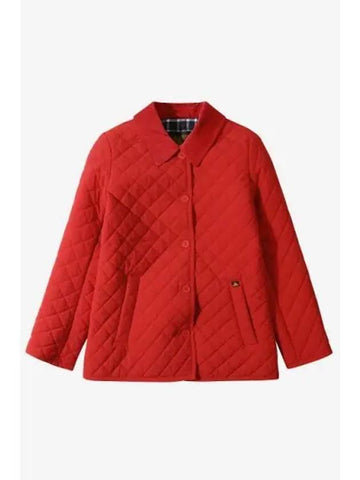 LE MONT ST MICHEL Women Padded Classic Jacket Red - LE MONDE BERYL - BALAAN 1