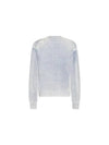 Smashing Bow Logo Label Knit Top Blue - ACNE STUDIOS - BALAAN 3