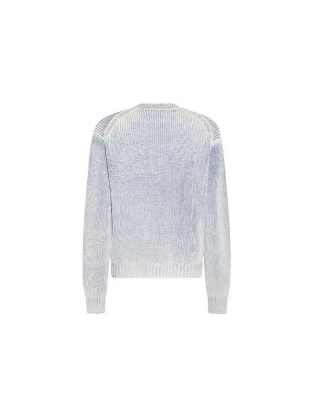 Smashing Bow Logo Label Knit Top Blue - ACNE STUDIOS - BALAAN 3