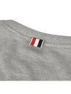 Classic Pique Rib Side Insert 4-Bar Short Sleeve T-Shirt Light Grey - THOM BROWNE - BALAAN 5