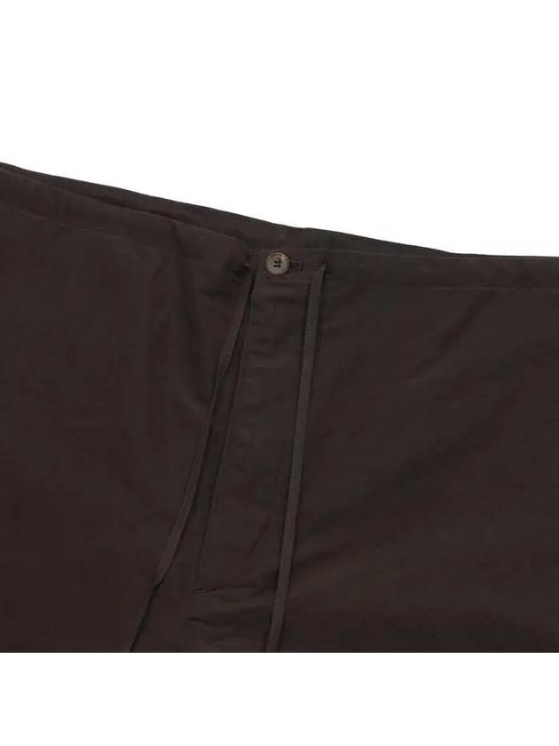 Men's Easy High Density Linen Weather Shorts Dark Brown - AURALEE - BALAAN 4