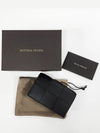 Women's Intrecciato Cassette Card Wallet Black - BOTTEGA VENETA - BALAAN 9