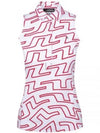 Women's Dena Print Sleeveless Red White - J.LINDEBERG - BALAAN 2