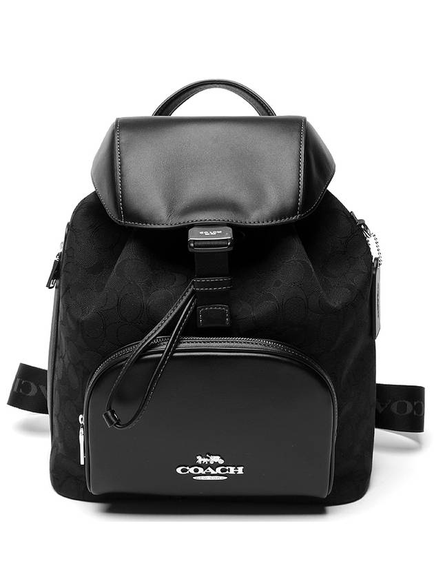 Face Large Signature Jacquard Backpack Black - COACH - BALAAN 2