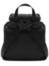 Triangle Logo Re Nylon Small Backpack Black - PRADA - BALAAN 3