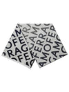 Lettering Double Wool Scarf Grey - SALVATORE FERRAGAMO - BALAAN 2