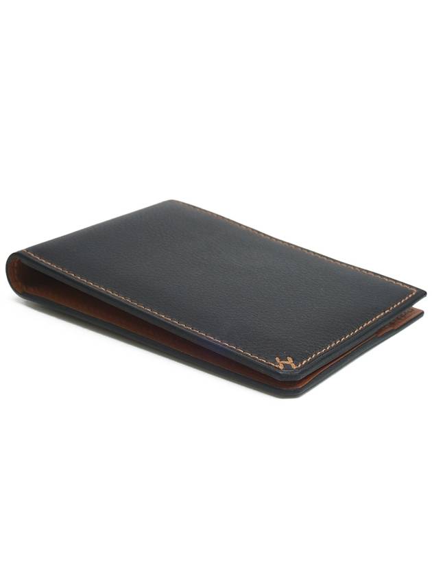 Card wallet H Sellier black gold evergrain full set - HERMES - BALAAN 5