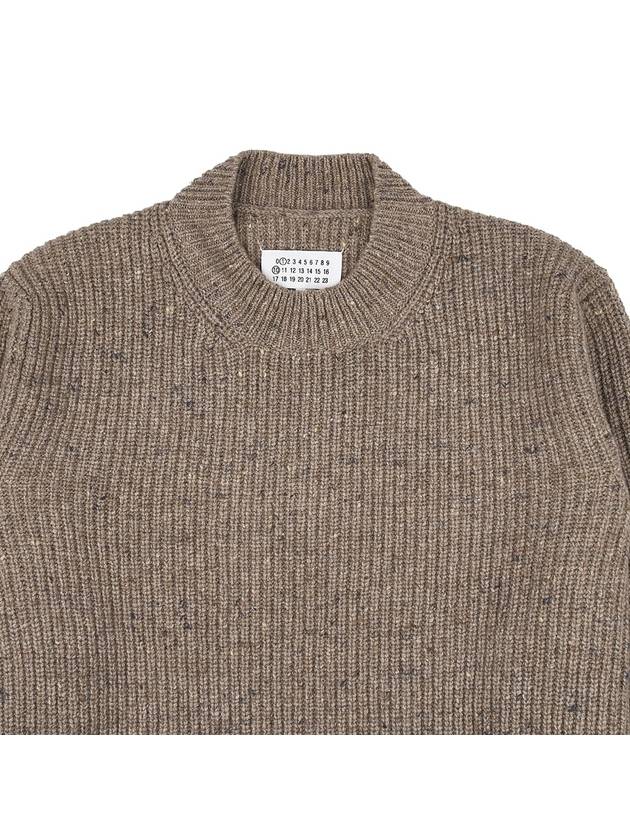 Donegal Classic Cashmere Wool Knit Top Walnut - MAISON MARGIELA - BALAAN 4