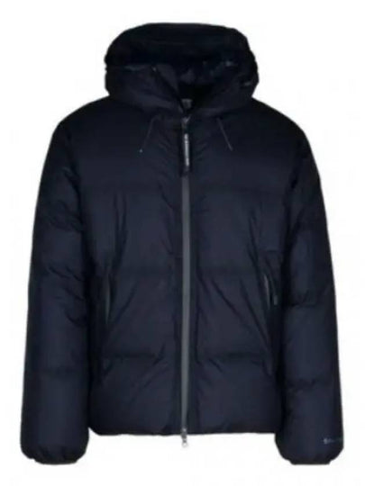 The Metropolis Series Pertex Hooded Down Padding Navy - CP COMPANY - BALAAN 2