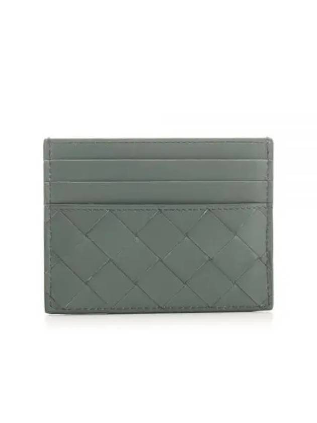 Intrecciato Leather Card Wallet Aloe - BOTTEGA VENETA - BALAAN 2