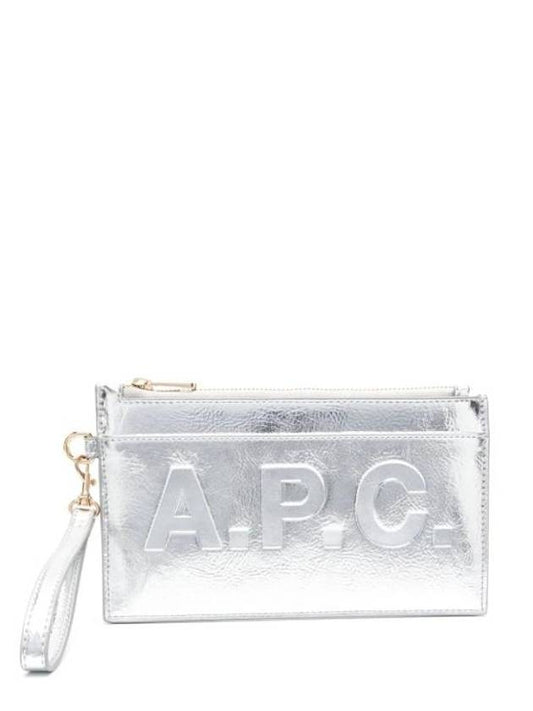 Pochette Clutch Bag Silver - A.P.C. - BALAAN 1
