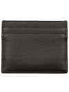 V logo leather card wallet black - VALENTINO - BALAAN 4