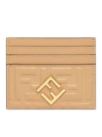 Leather Accessories 8M0445ASUSF1I73 MIELE DARK GOLD SOFT Nude Neutrals - FENDI - BALAAN 1