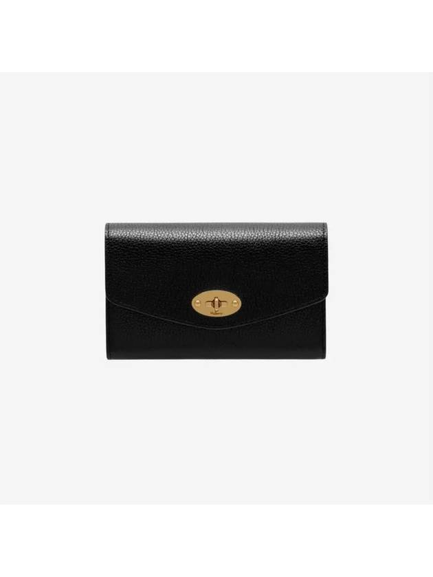 Darley Small Classic Grain Medium Wallet Black - MULBERRY - BALAAN 4