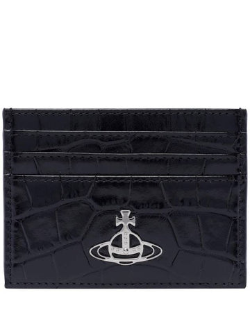 ORB Crocodile Card Holder 54030006W L0039N401 B0011334600 - VIVIENNE WESTWOOD - BALAAN 1