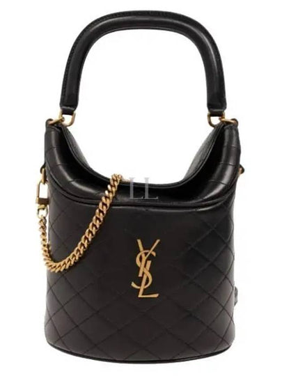 Gaby Lambskin Shoulder Bag Black - SAINT LAURENT - BALAAN 2