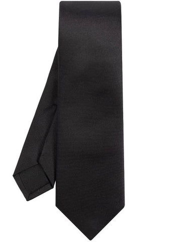 Silk Jacquard Neck Tie Black - GUCCI - BALAAN 1