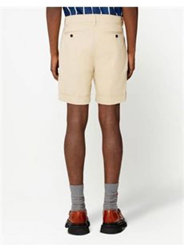 Men's Chino Shorts Vanilla - AMI - BALAAN 4