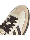 Samba OG Low Top Sneakers Cream White Dark Brown - ADIDAS - BALAAN 9