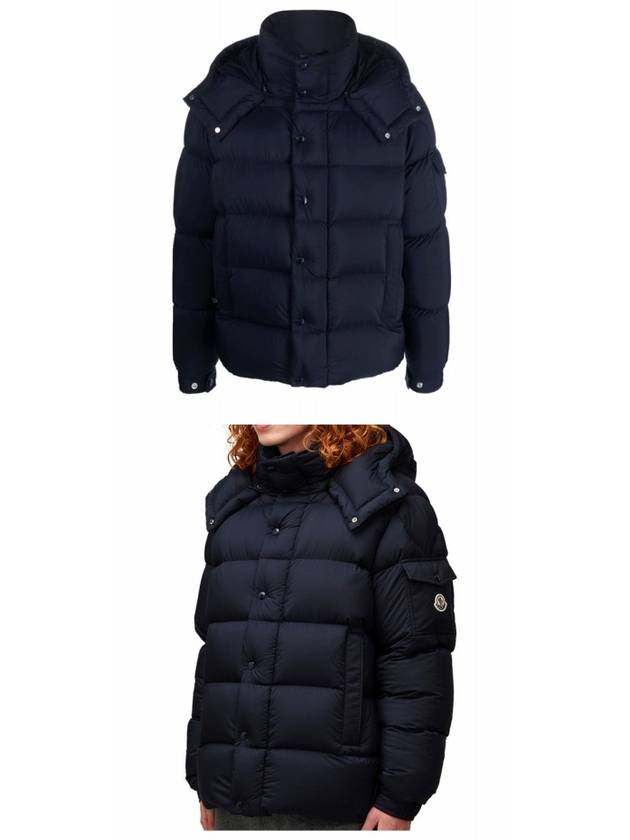 Vezere short down padded jacket night blue - MONCLER - BALAAN 5