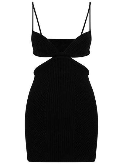 cut-out midi dress black - OFF WHITE - BALAAN 2