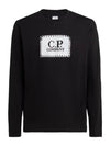 30/1 Jersey Logo Long Sleeve T-Shirt Black - CP COMPANY - BALAAN 1