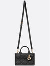 Macrocannage Calfskin Strap Mini Book Tote Bag Black - DIOR - BALAAN 5