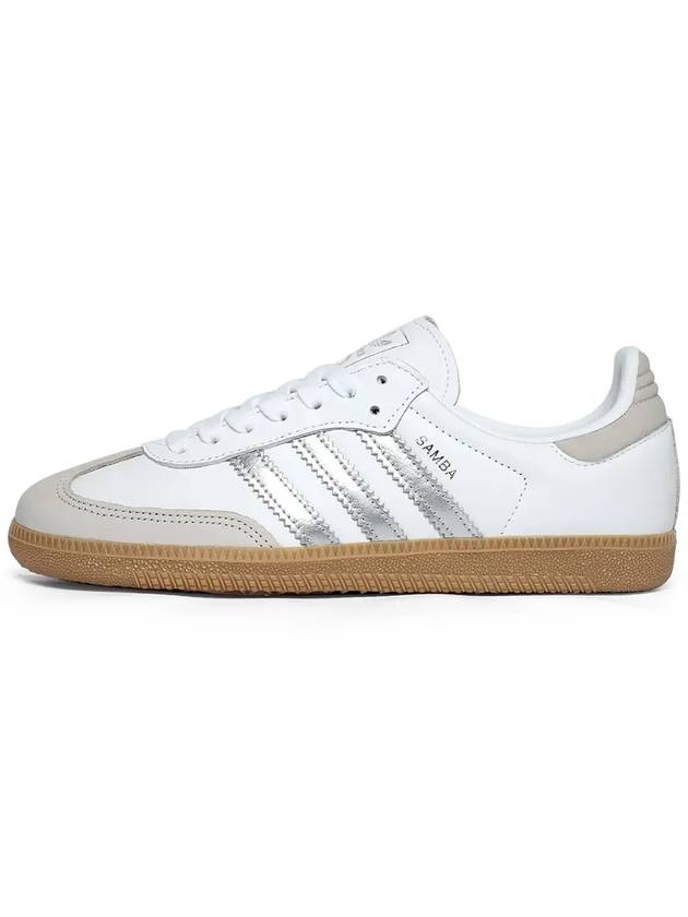 Samba OG Low Top Sneakers White Silver - ADIDAS - BALAAN 8