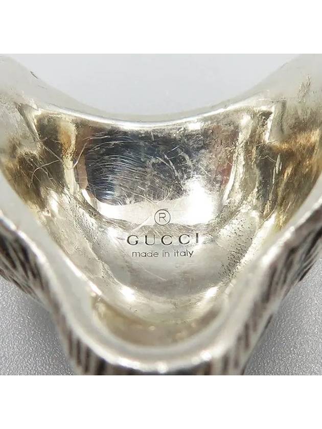 Anger Forest Wolf Head Silver Ring No 13 - GUCCI - BALAAN 4