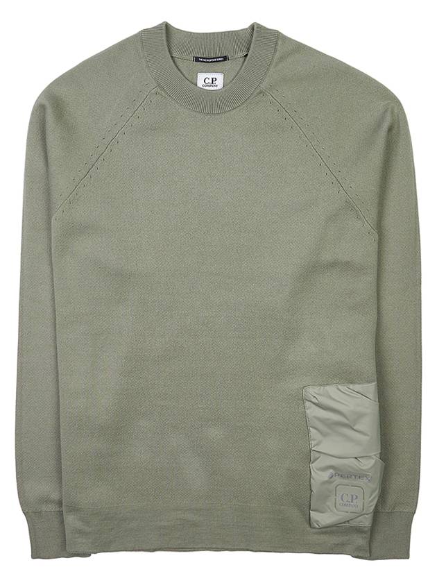 Metropolis Series Double Mix Pocket Sweatshirt Khaki - CP COMPANY - BALAAN 10