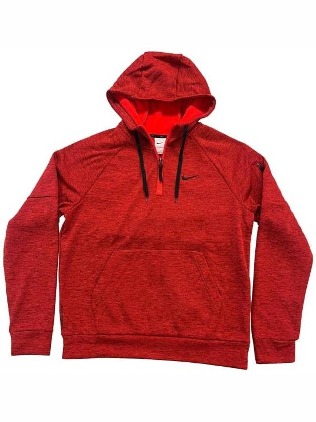 Golf Therma-Fit Fitness 1/4 Zip Hoodie Red - NIKE - BALAAN 2