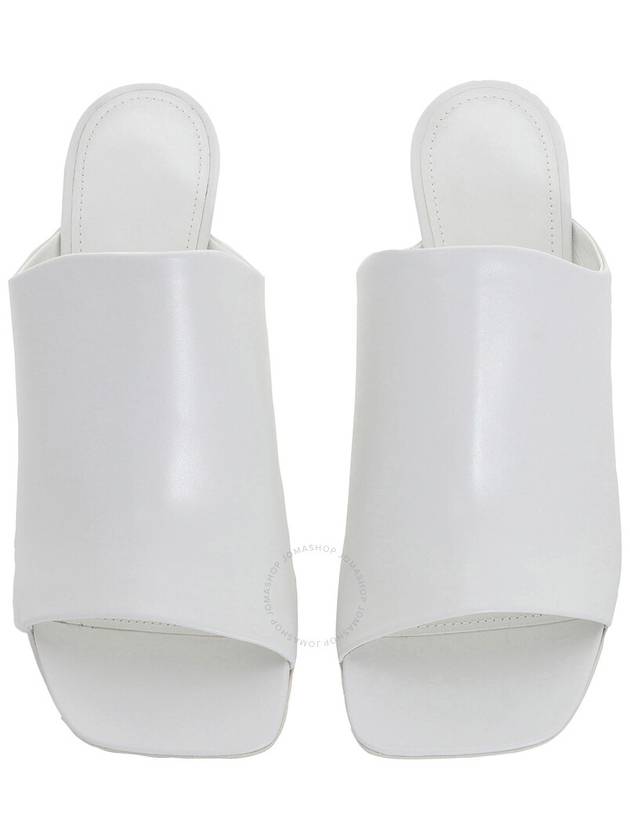 Salvatore Ferragamo White Nappa Open Toe Slide Sandals Size 7 - SALVATORE FERRAGAMO - BALAAN 3