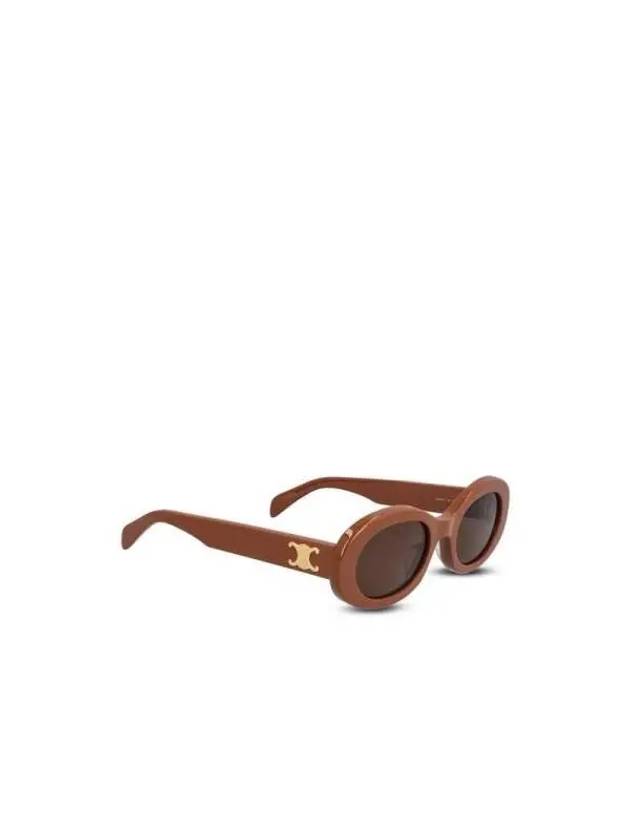 Triope Oval Sunglasses Acetate Camel 4S194CPLB02CM - CELINE - BALAAN 3