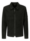 Organic Gabardine Over Long Sleeve Shirt Black - CP COMPANY - BALAAN 2