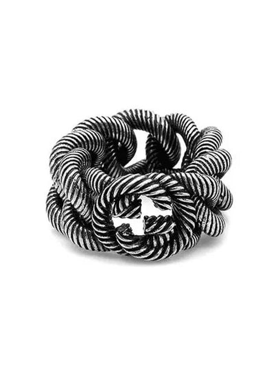 Interlocking G Ring Sterling Silver YBC599740001 - GUCCI - BALAAN 2